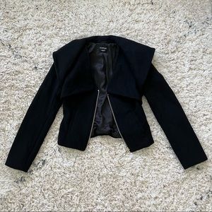 Bebe Black Collared Jacket